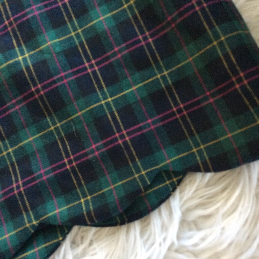 Talbots Tartan A-Line Wool Blend Skirt - Picture 10 of 10